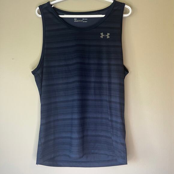 Under Armour Men's Blue Heat Gear Tank Top Size Medium - Picture 11 of 11